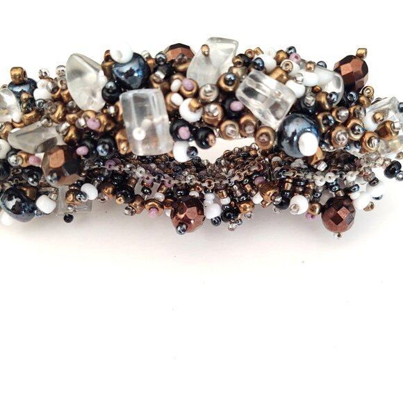 Seed bead and bead magnetic closure bracelet - Picture 14 of 14